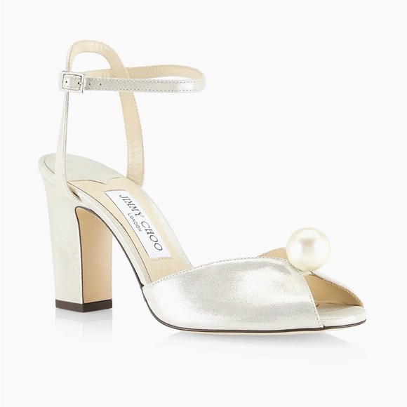 Jimmy Choo

Sacaria 85MM Shimmer Suede Sandals - Picture 1 of 12